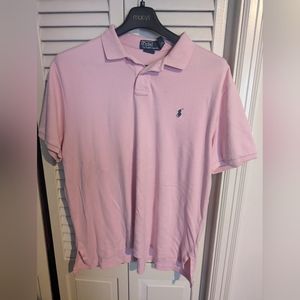 Pink Ralph Lauren Polo Custom fit shirt
